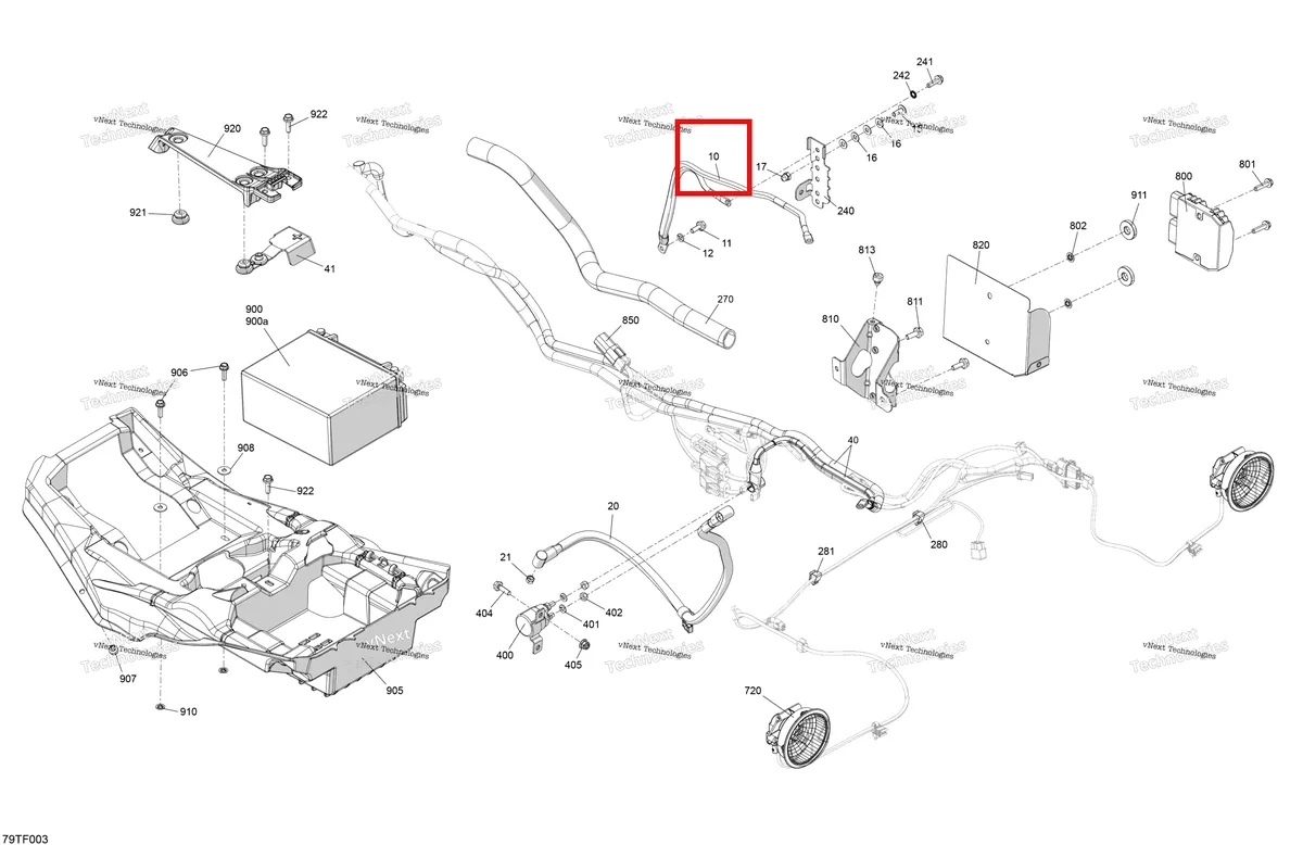 Деталь 710004382 на схеме узла 2026 Can-Am RENEGADE - 4X4 - XMR - 1000R EFI - 5UTA - Hyper Silver Electric - Rear Section