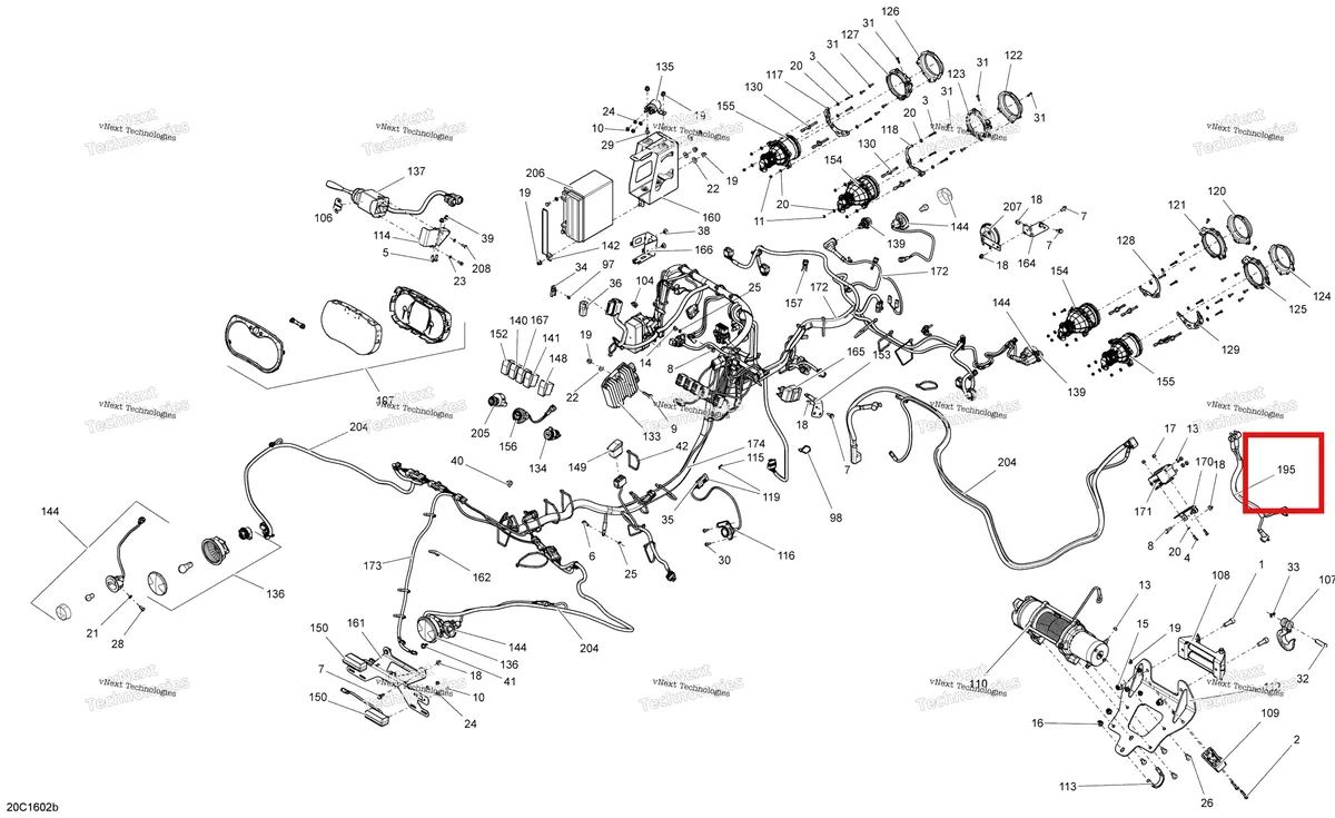 Деталь 710004392 на схеме узла 2016 Can-Am Maverick - Maverick MAX Electrical System - Europe Except Xds-Xrs