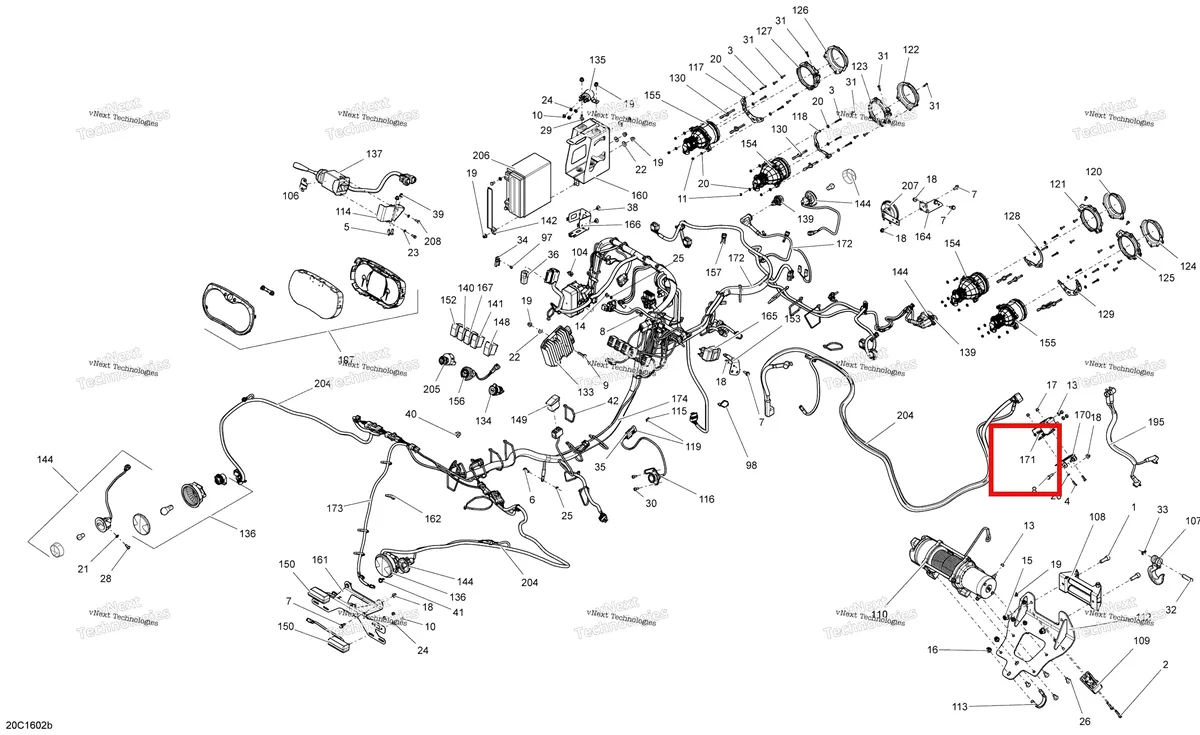 Деталь 710005094 на схеме узла 2016 Can-Am Maverick - Maverick MAX Electrical System - Europe Except Xds-Xrs