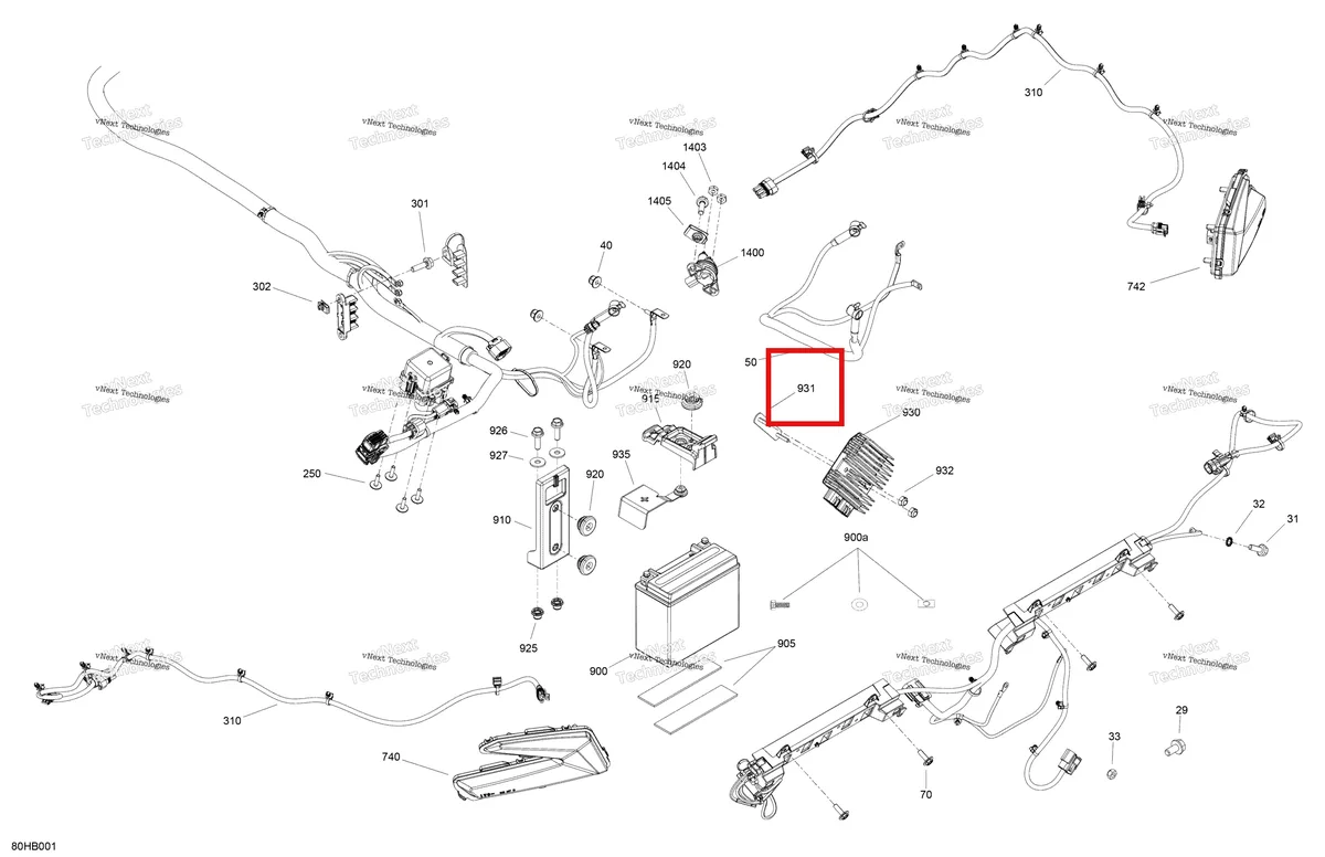 Деталь 710005782 на схеме узла 2022 Can-Am Maverick Turbo - DS Electric - Rear Section