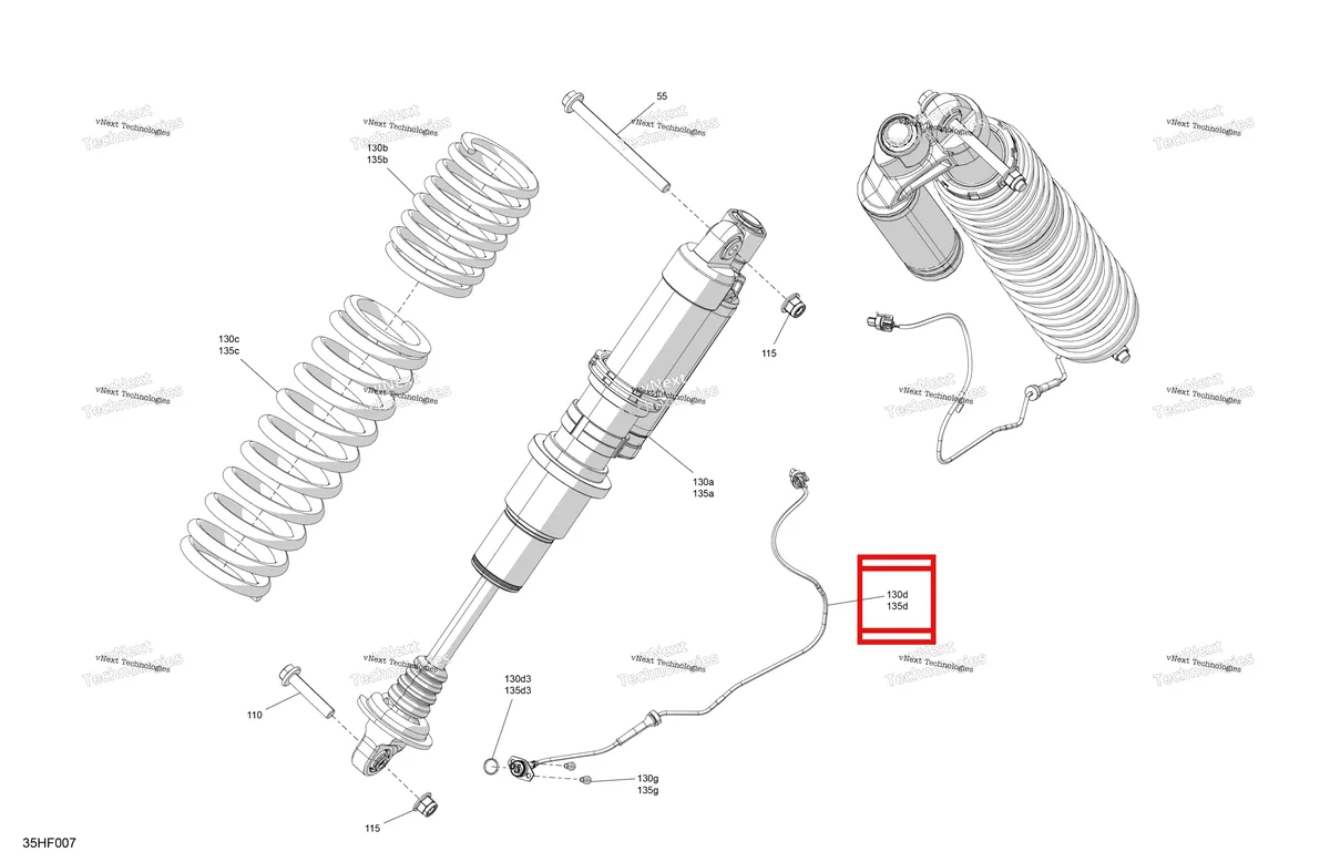 Деталь 710006388 (Передний подвески жгут проводов в сборе Can-Am Maverick MAX Turbo RR XRS Smart Shock (2024) (710006388)) на схеме узла 2026 Can-Am Maverick Max - TURBO RR - XDS SAS - 7VTA - Dusty Navy Satin - 64