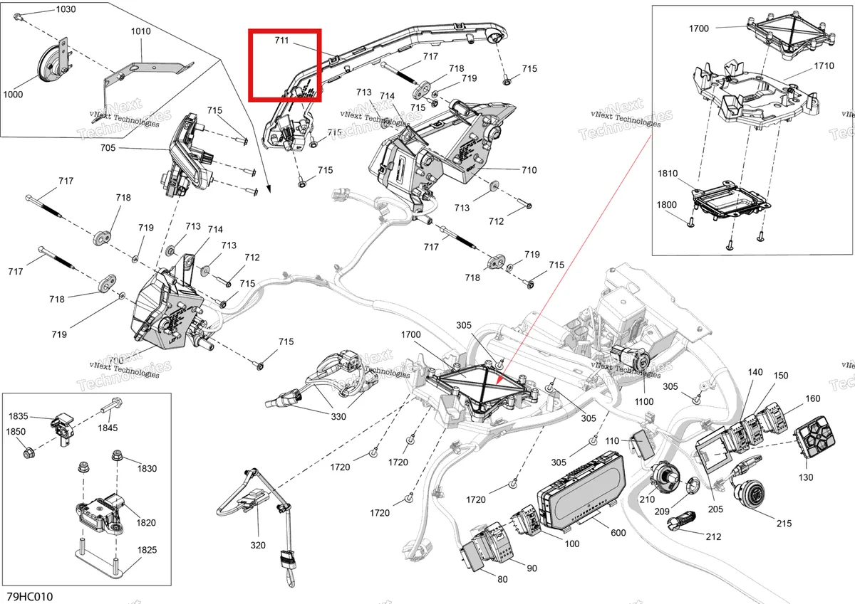 Деталь 710006573 на схеме узла 2023 Can-Am Maverick MAX Turbo RR - XRS Smart Shock - CE Electric - Front Section