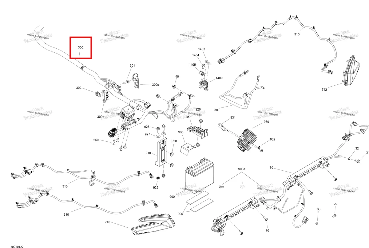 Деталь 710006658 на схеме узла 2020 Can-Am Maverick Turbo - STD Electric - System - Rear Section
