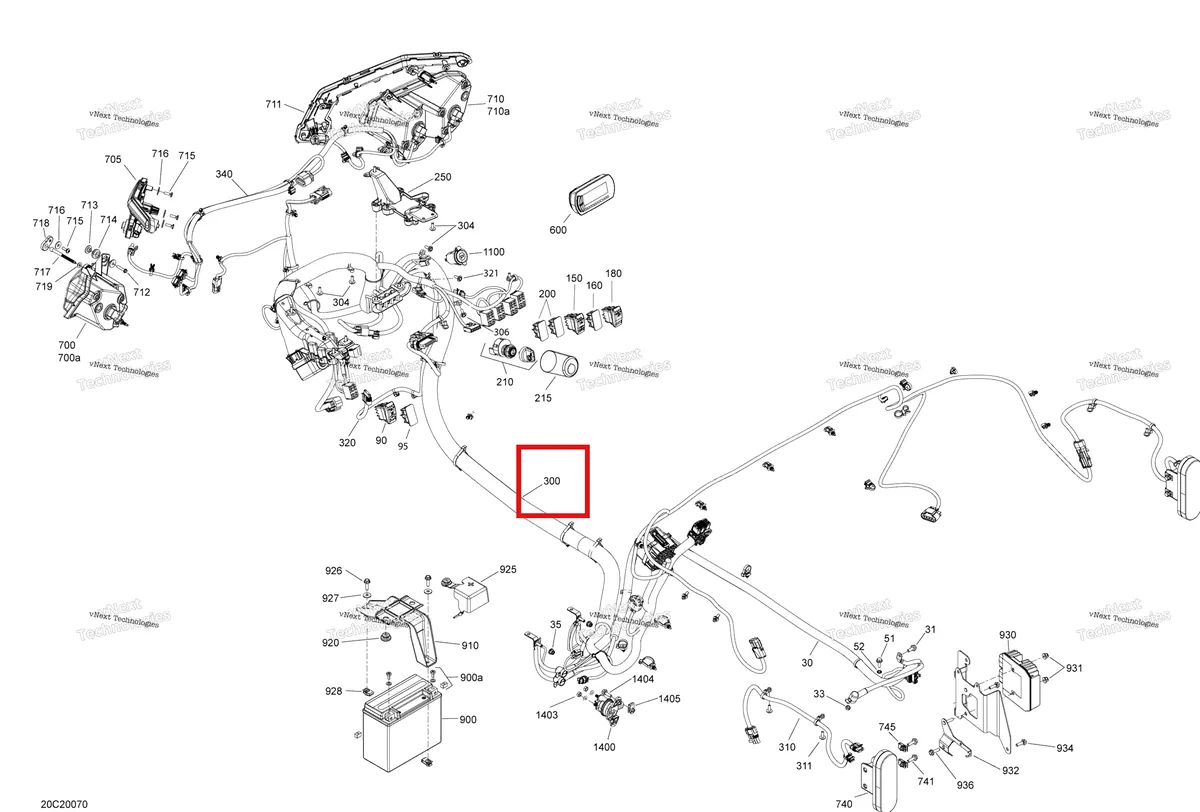 Деталь 710006747 на схеме узла 2020 Can-Am Maverick Sport 1000R - DPS Electrical System