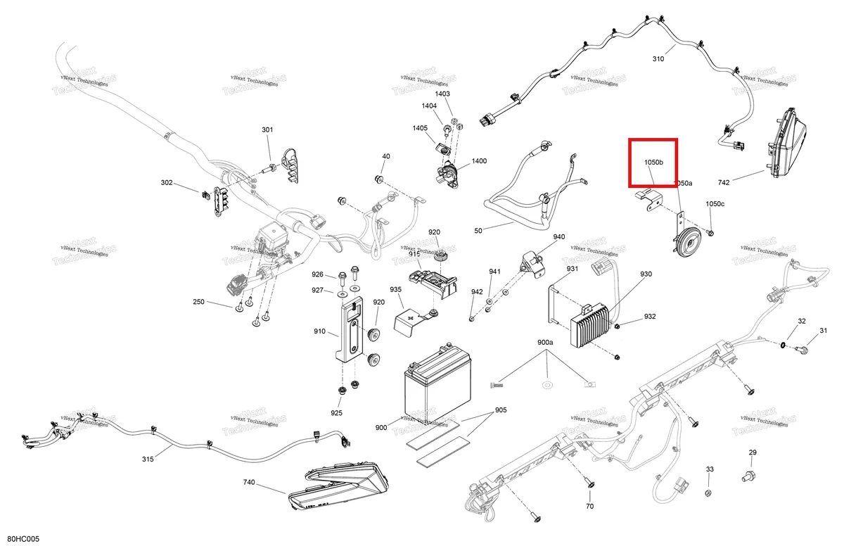 Деталь 710006789 на схеме узла 2023 Can-Am Maverick Turbo RR - XRC - CE Electric - Rear Section