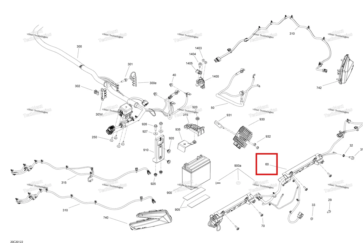 Деталь 710006809 на схеме узла 2020 Can-Am Maverick Turbo - STD Electric - System - Rear Section