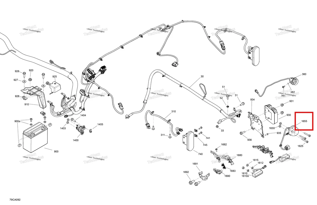 Деталь 710007067 на схеме узла 2021 Can-Am Maverick Sport 1000R - XXC Electric - Rear System