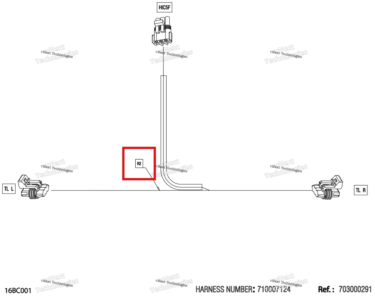 Деталь 710007285 (Resistor Can-Am Commander 1000R EFI DPS (2022) (710007285)) на схеме узла 2023 Can-Am Commander 1000R EFI - DPS Electric - Taillight Wiring Harness - 710007124