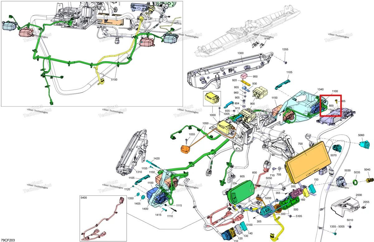 Деталь 710007494 (BCM блок опция 2 Can-Am Maverick Turbo RR XRS (2026) (710007494)) на схеме узла 2026 Can-Am Defender MAX - HD11 - Lone Star - 6UTA - Stealth Black - 65