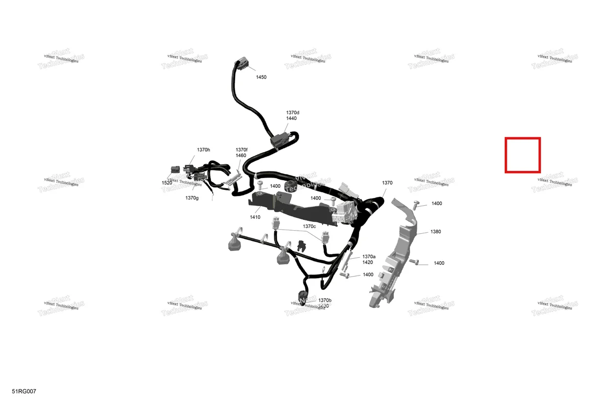 Деталь 710007787 (Гнездовой разъём 3 цепей Can-Am Maverick Turbo RR XRS (2026) (710007787)) на схеме узла 2027 Ski-Doo BACKCOUNTRY - Adrenaline - 850 E-TEC - UGVA - Deep Black - 16X146X2.0P Track Rotax - Engine Harness And Electronic Module