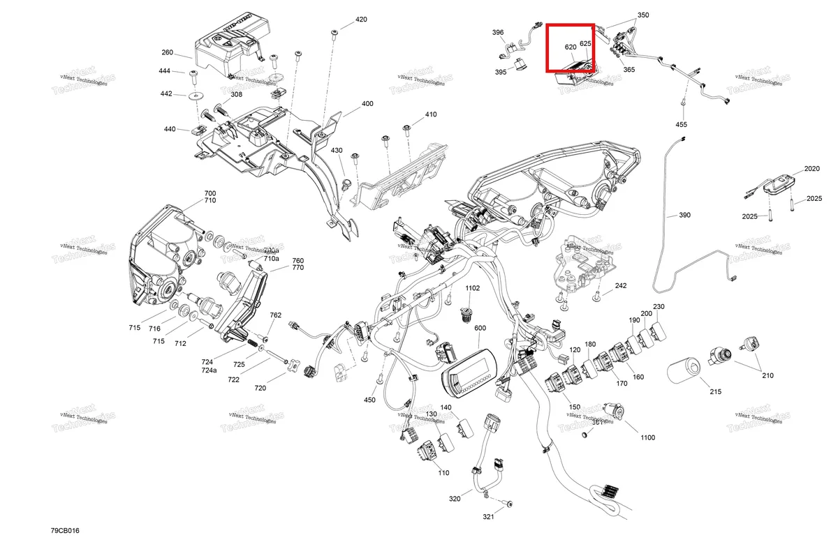 Деталь 710008286 на схеме узла Electric - Front Section