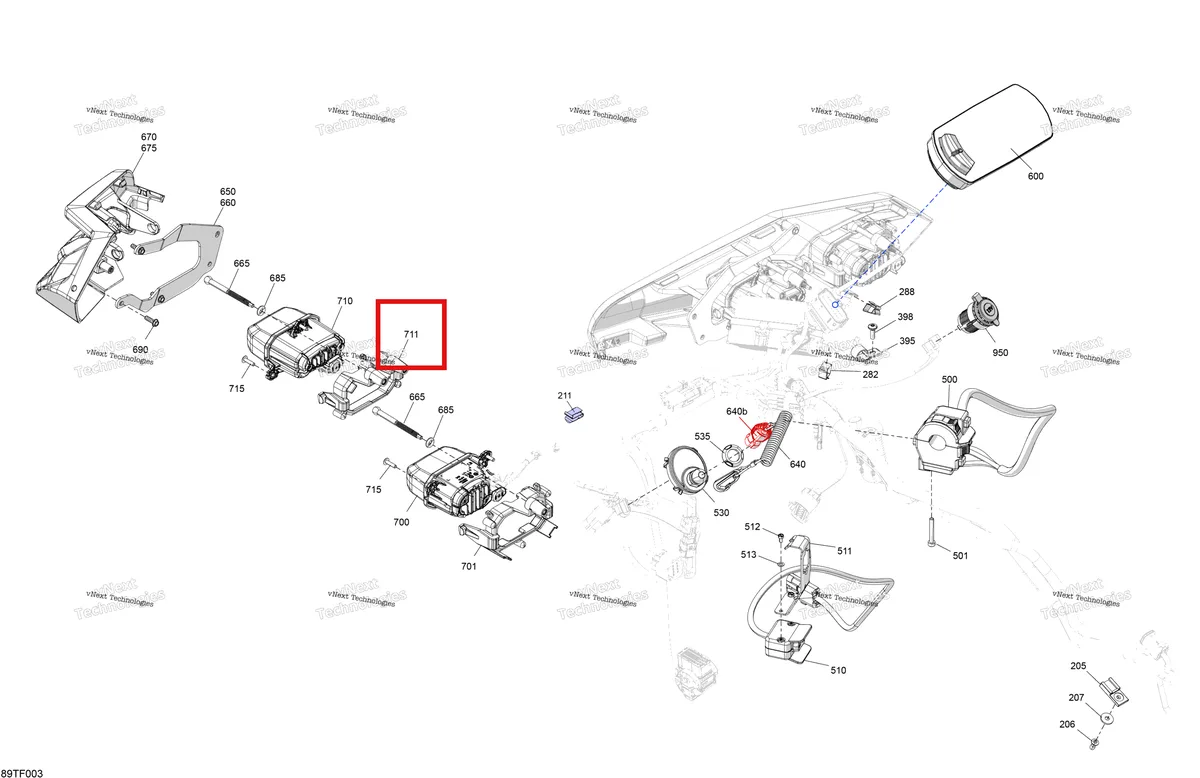 Деталь 710008394 на схеме узла 2026 Can-Am RENEGADE - 4X4 - XMR - 1000R EFI - 5UTA - Hyper Silver Electric - Front Section