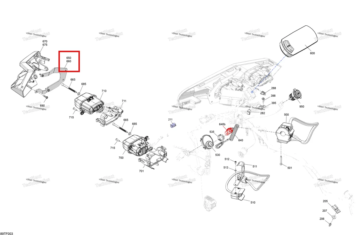 Деталь 710008462 на схеме узла 2026 Can-Am RENEGADE - 4X4 - XMR - 1000R EFI - 5UTA - Hyper Silver Electric - Front Section