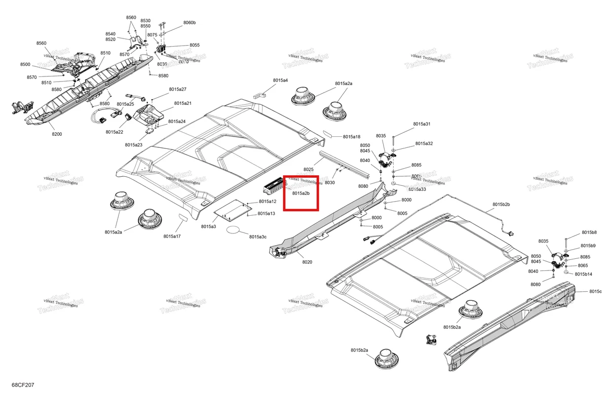 Деталь 710011370 на схеме узла 2026 Can-Am Defender MAX - HD11 - Lone Star CAB - 6LTA - Stealth Black - 65