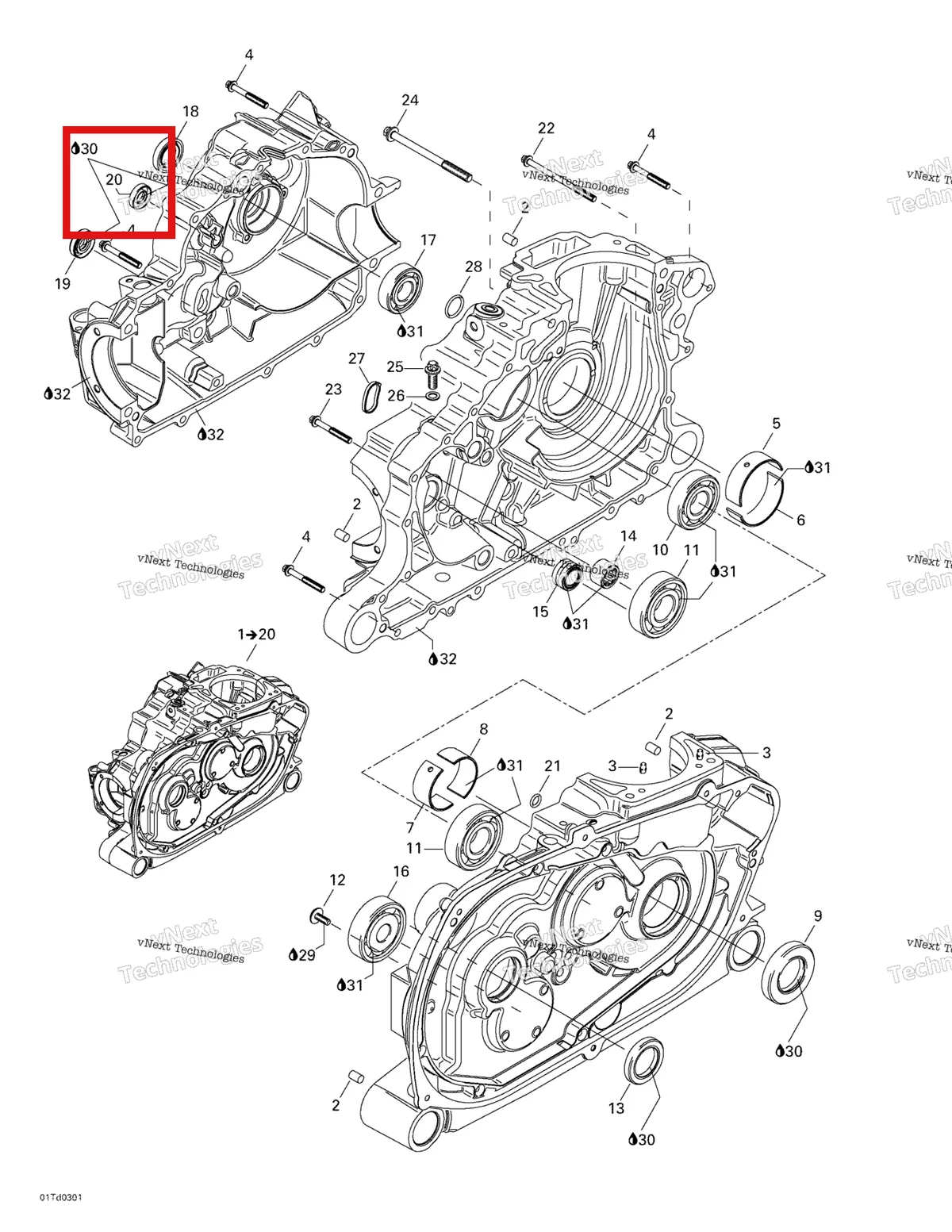 Схема применяемости: Сальник вала выбора передач BRP CanAm Outlander G1-G2 2008-2017 711250450 420250450