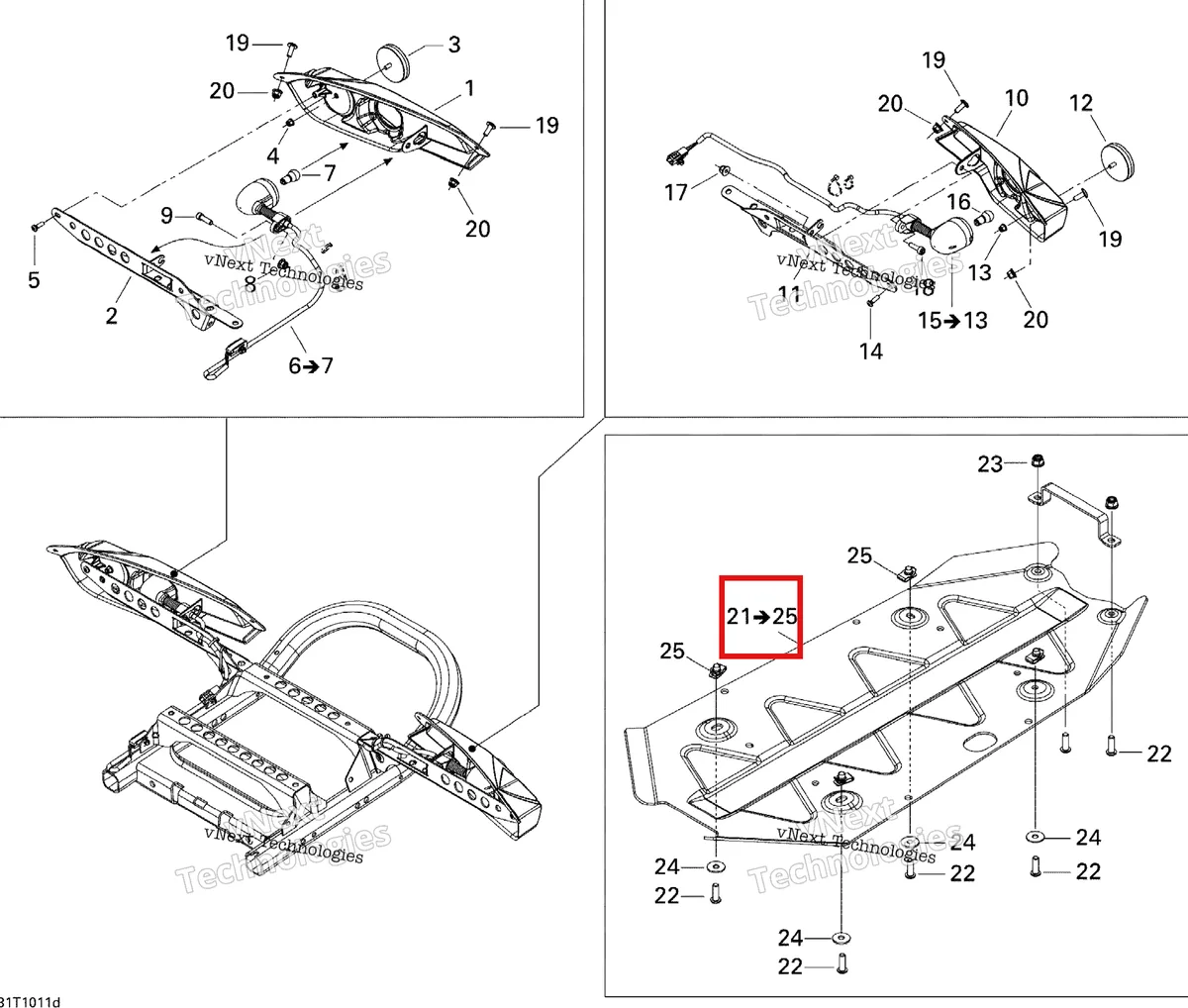 Деталь 715000524 на схеме узла 2010 Can-Am Renegade 800R EFI Xxc Body And Accessories 4