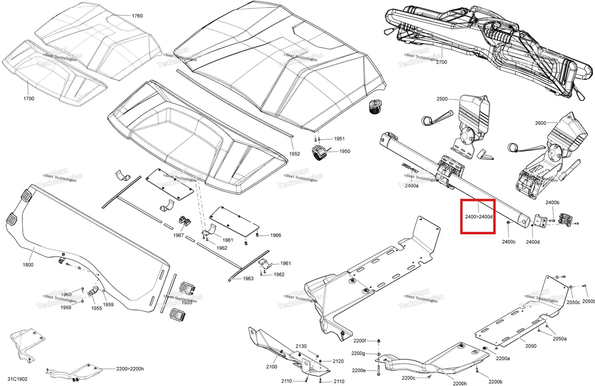 Деталь 715001320 на схеме узла 2019 Can-Am Commander 1000R EFI Body And Accessories - Accessories - Hunting Edition