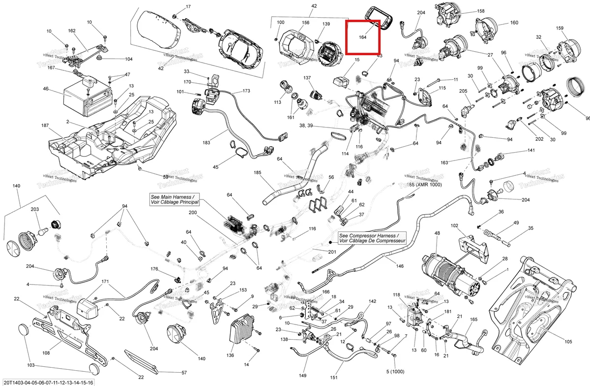 Деталь 715001361 на схеме узла 2014 Can-Am OUTLANDER MAX 1000EFI LTD Electrical System