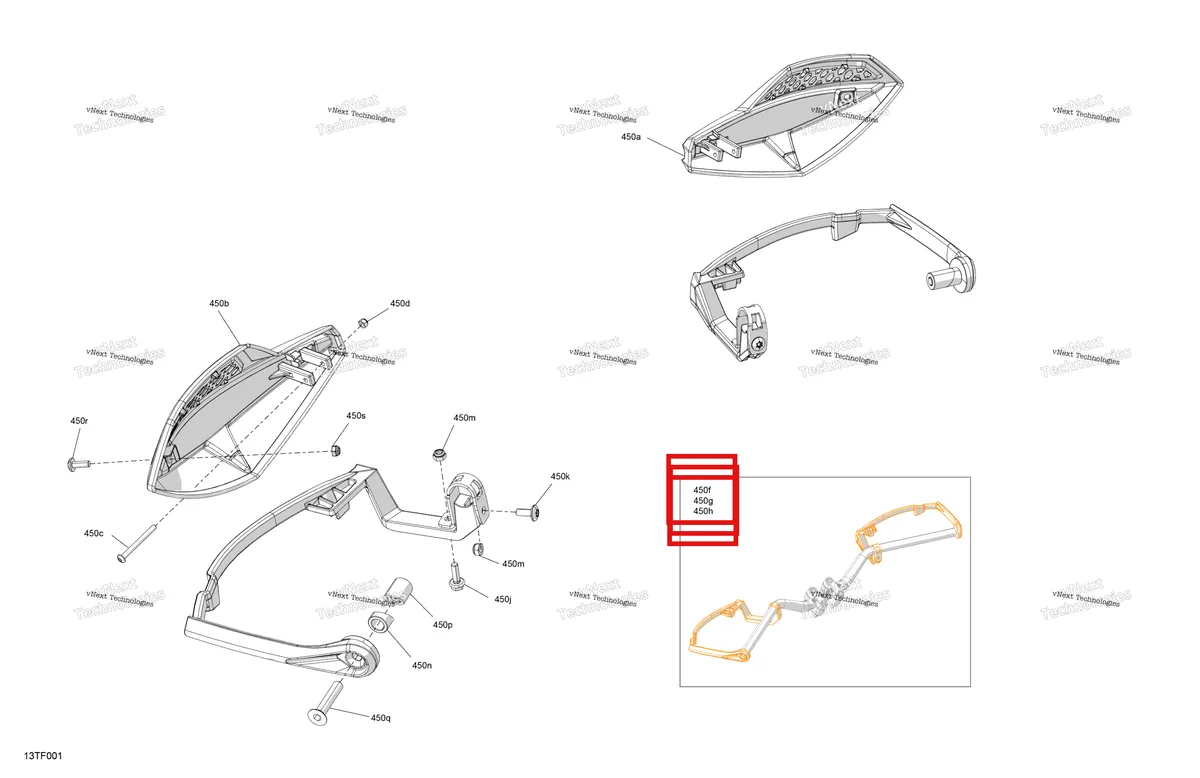 Деталь 715001378 на схеме узла 2026 Can-Am RENEGADE - 4X4 - XXC - 1000R EFI - 5VTB - Catalyst Gray Mechanic - Air Deflector
