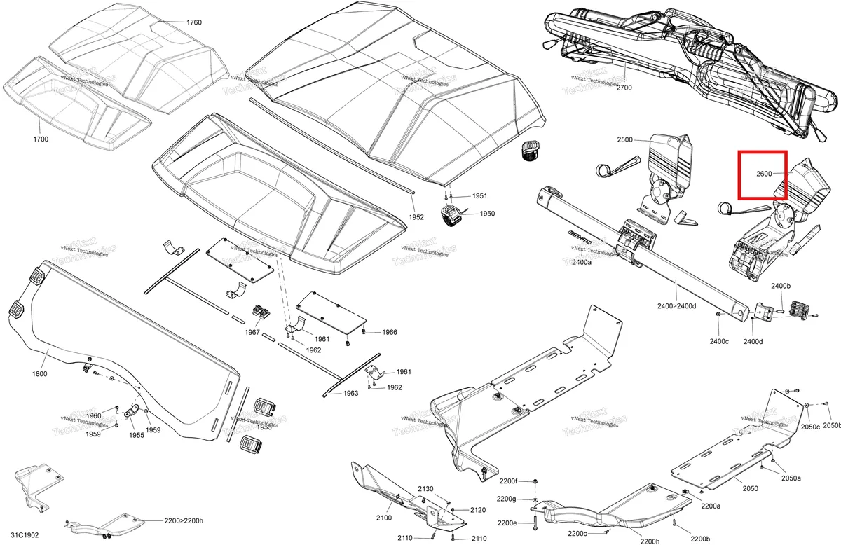 Деталь 715001586 на схеме узла 2019 Can-Am Commander 1000R EFI Body And Accessories - Accessories - Hunting Edition