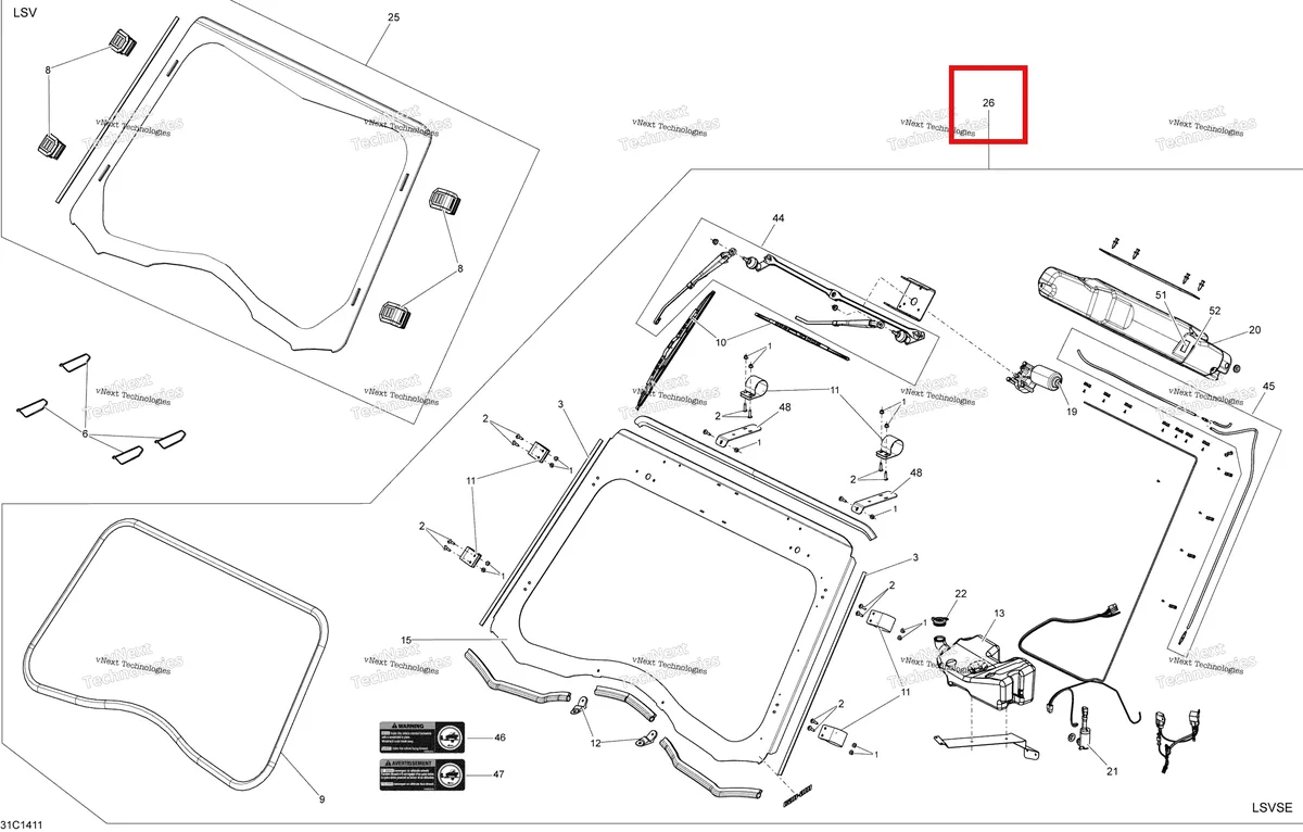 Деталь 715001678 на схеме узла Body And Accessories Windshield