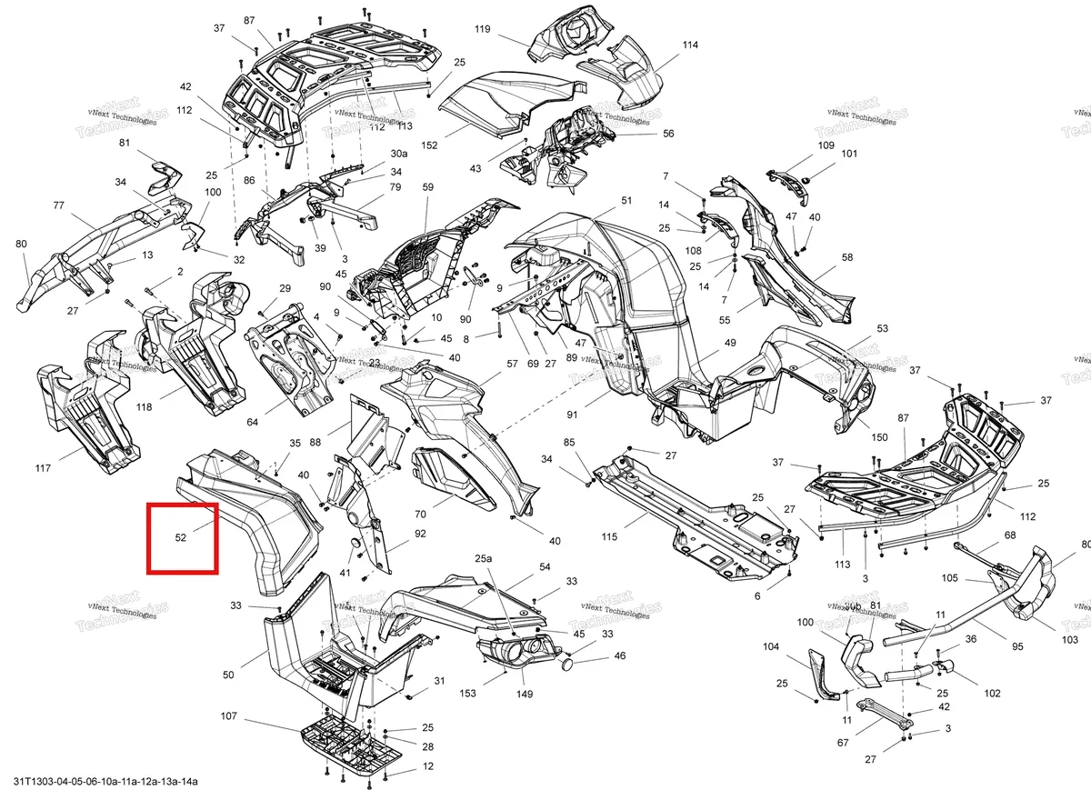 Деталь 715001775 на схеме узла 2013 Can-Am OUTLANDER MAX 1000EFI, DPS, XT & XT-P Body And Accessories #2