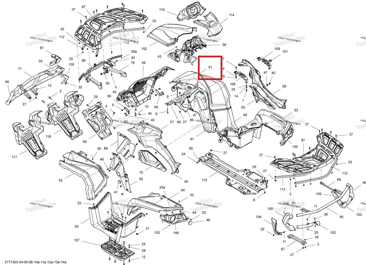 Деталь 715001783 на схеме узла 2013 Can-Am OUTLANDER MAX 1000EFI, DPS, XT & XT-P Body And Accessories #2
