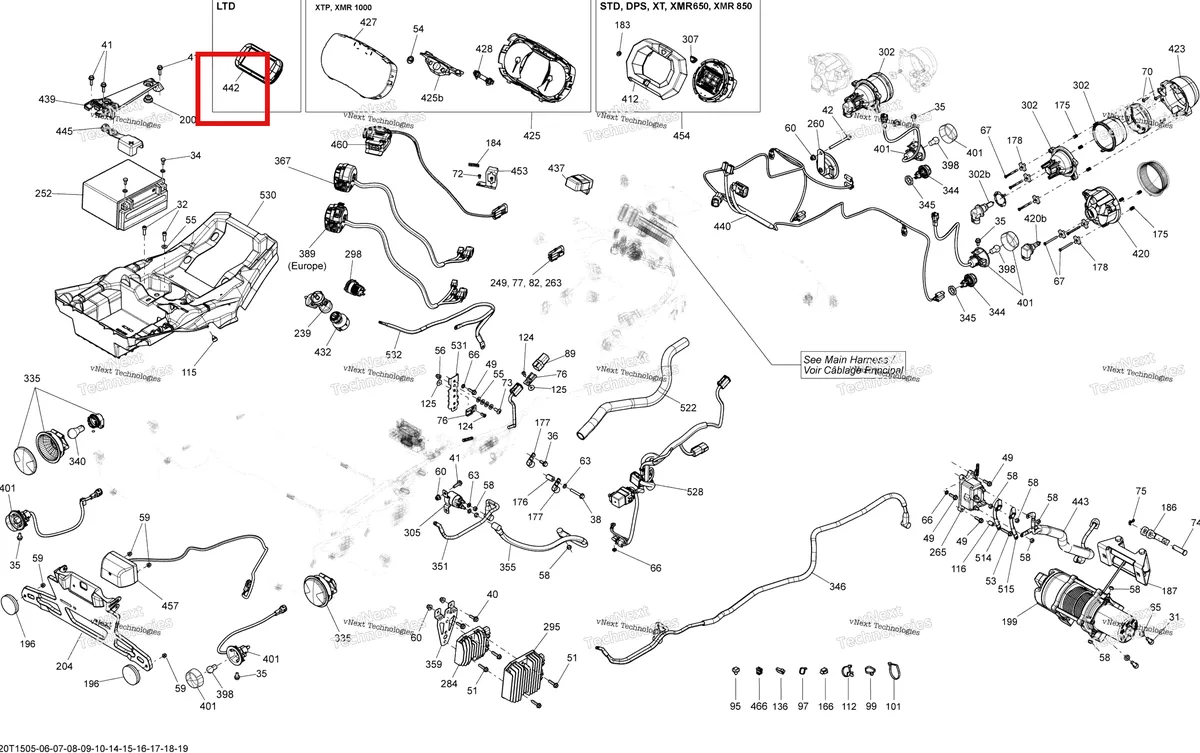 Деталь 715002082 на схеме узла 2015 Can-Am OUTLANDER MAX 1000 EFI LTD Electrical System