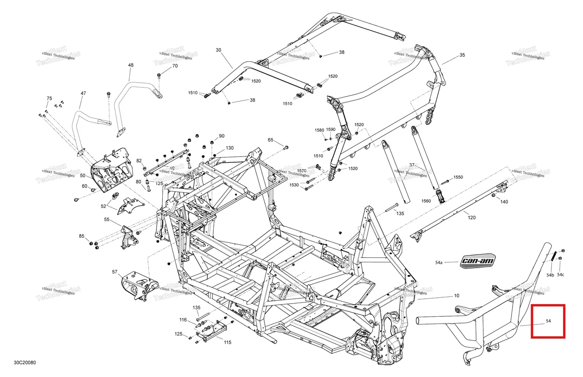 Деталь 715003683 на схеме узла 2020 Can-Am Maverick Sport 1000R - XRC Frame