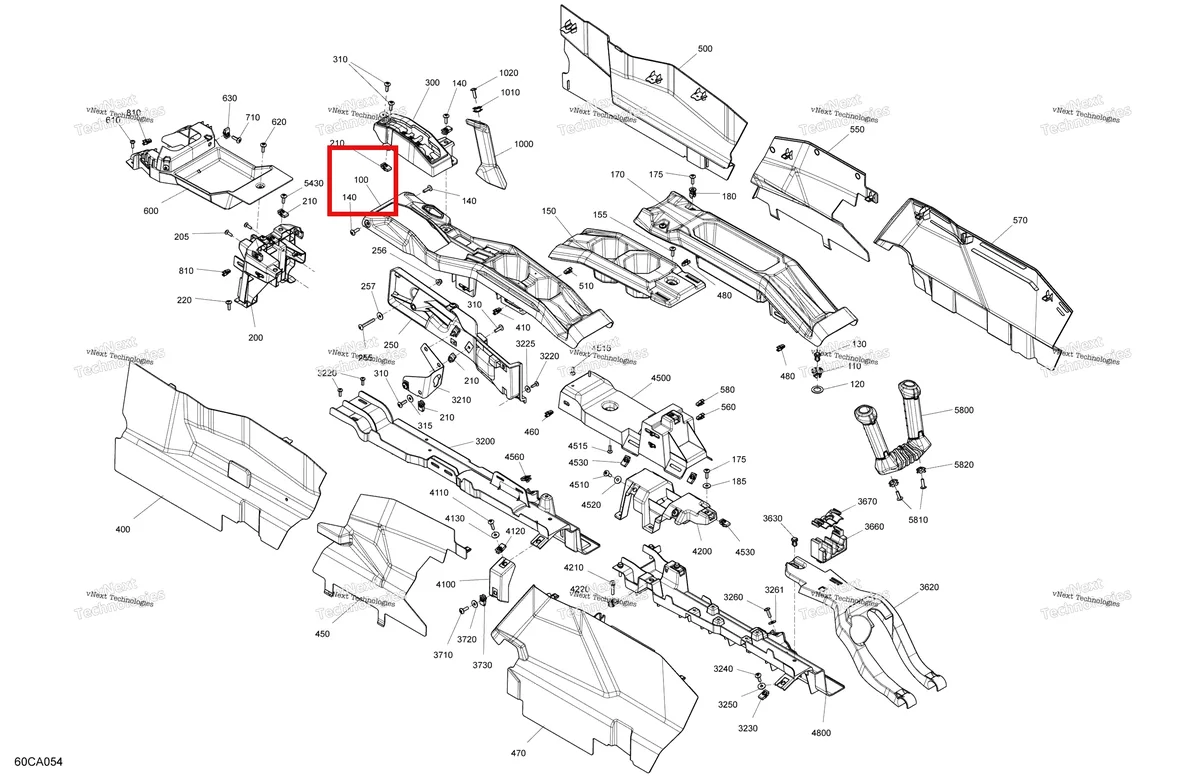 Деталь 715004068 на схеме узла 2021 Can-Am Maverick MAX Turbo R - DS RS Body - Cab Interior - Center Console