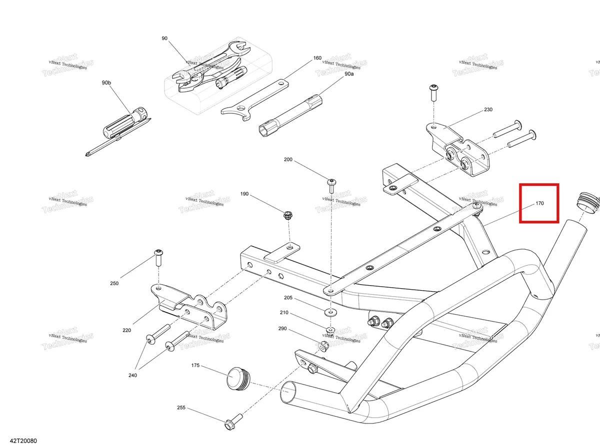 Деталь 715004685 на схеме узла 2020 Can-Am Renegade 570 EFI - XMR Front Storage Compartment