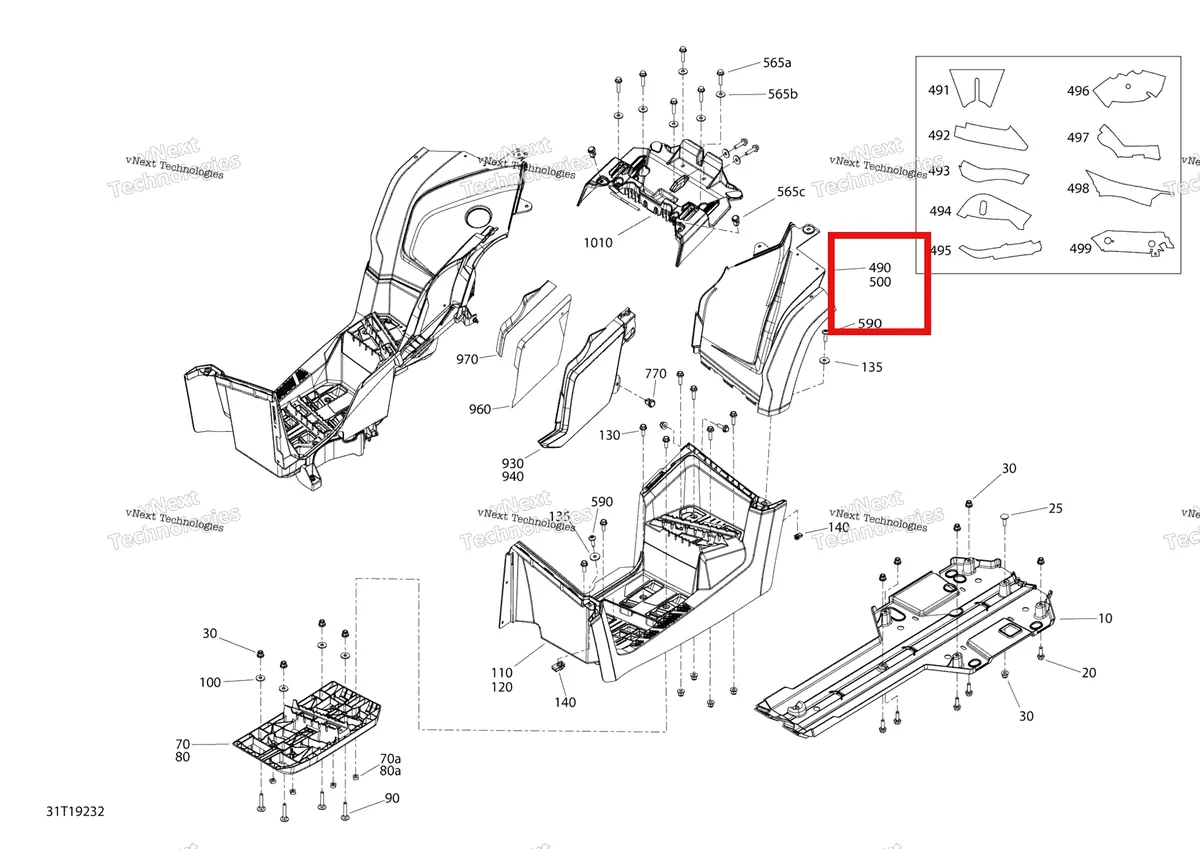 Деталь 715005115 на схеме узла 2019 Can-Am OUTLANDER MAX 6X6 - 650 EFI - T3 Body And Accessories 6X6 - 650 Efi - Squadron Green - Middle