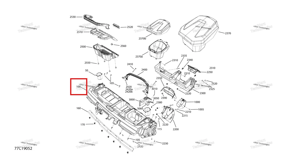 Деталь 715005588 на схеме узла 2019 Can-Am Defender MAX HD8 Cab Interior - Except Xt Cab - Dash Section