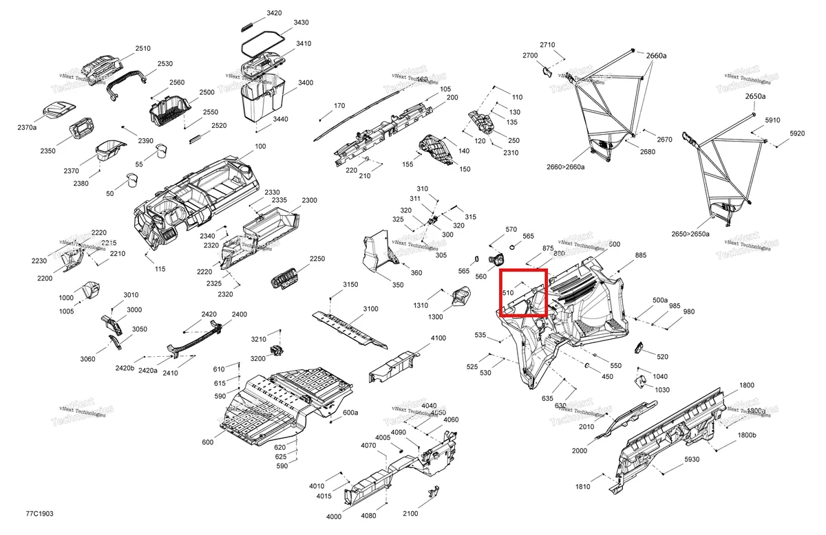 Деталь 715005678 на схеме узла 2019 Can-Am TRAXTER HD5 - T1B SERIES Cab Interior Traxter - Hd5