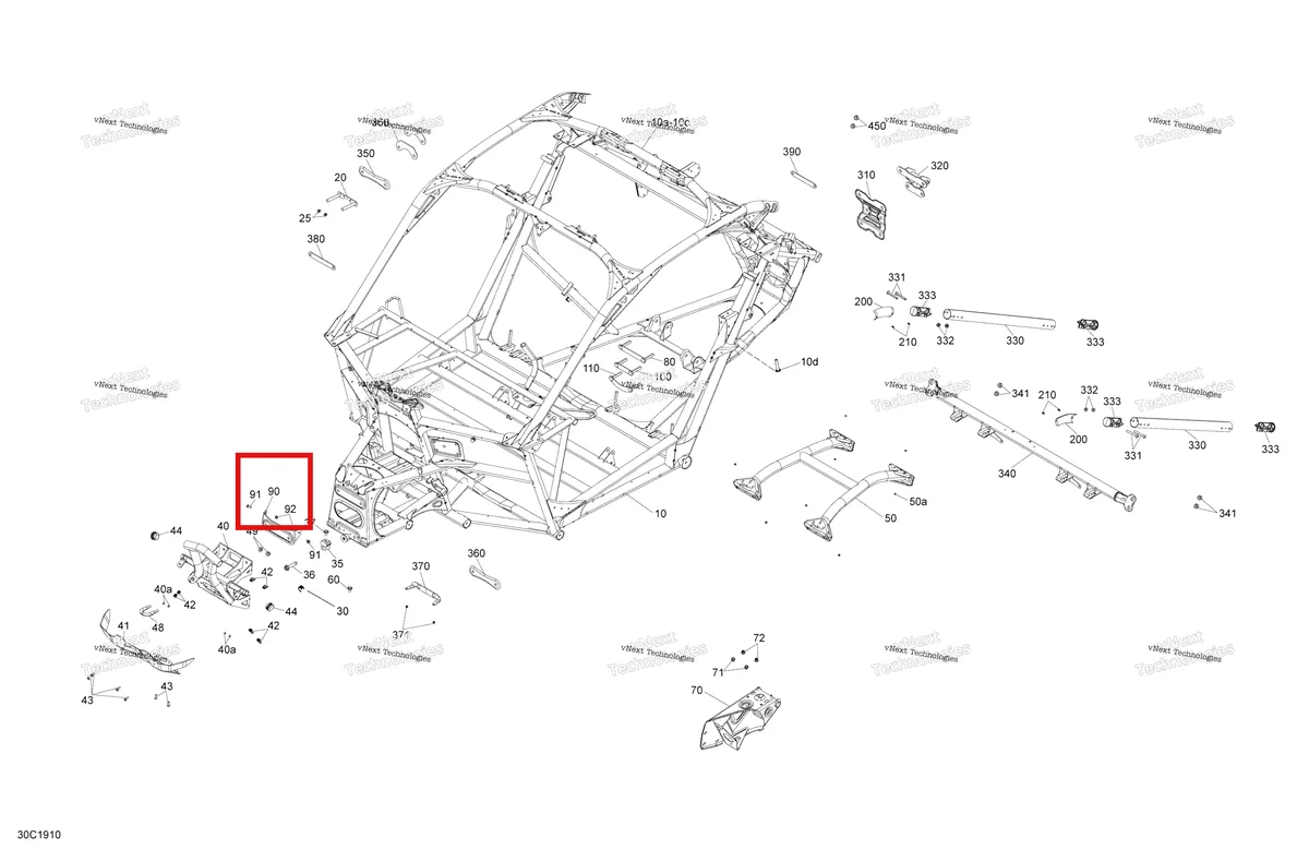 Деталь 715005695 на схеме узла 2019 Can-Am Maverick Turbo Frame - Turbo