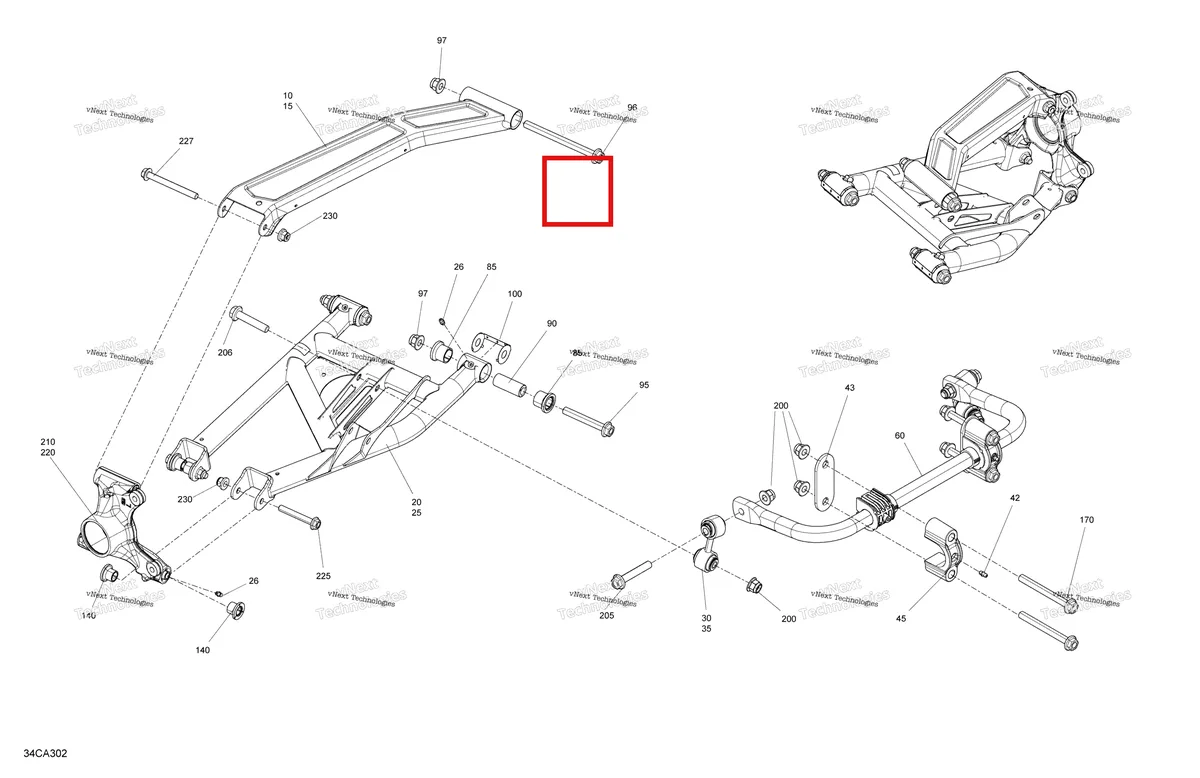 Деталь 715006131 на схеме узла 2021 Can-Am Maverick Sport 1000R - DPS - CE Suspension - Rear - Built Before January 17Th 2021