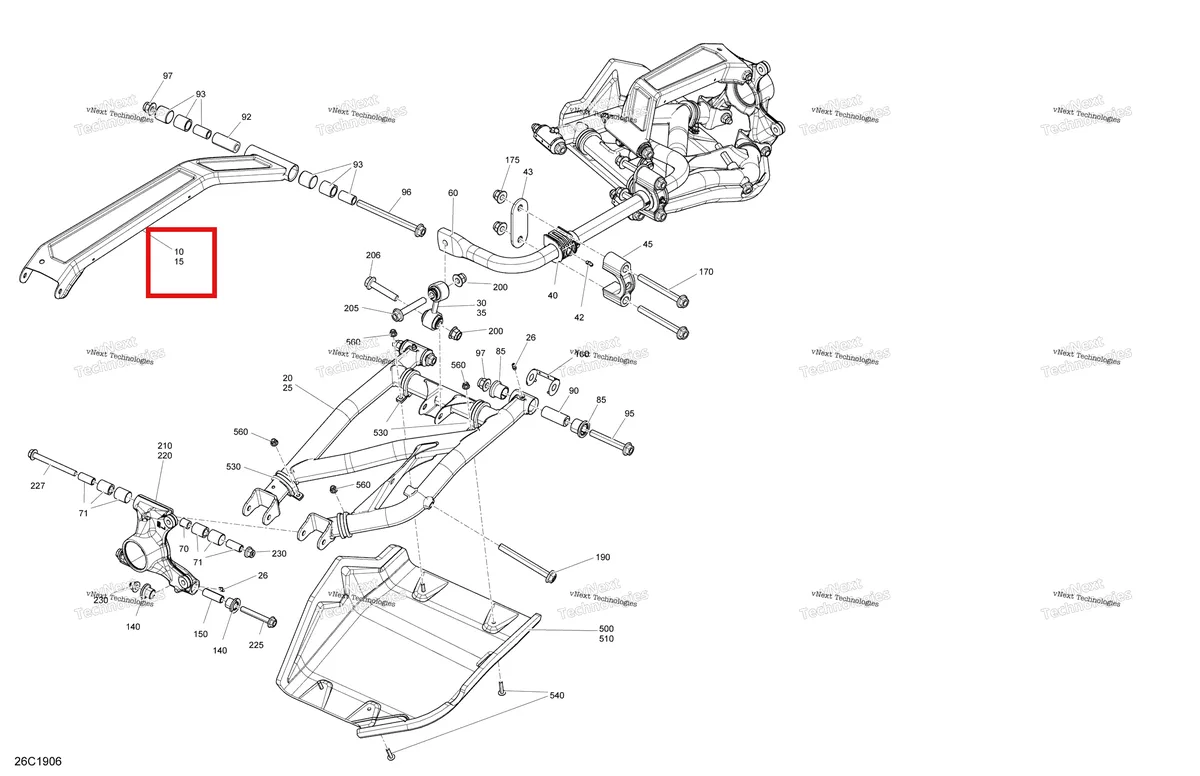 Деталь 715006136 на схеме узла 2019 Can-Am Maverick Sport 1000R - XRC Rear Suspension - 1000R - Package Xrc