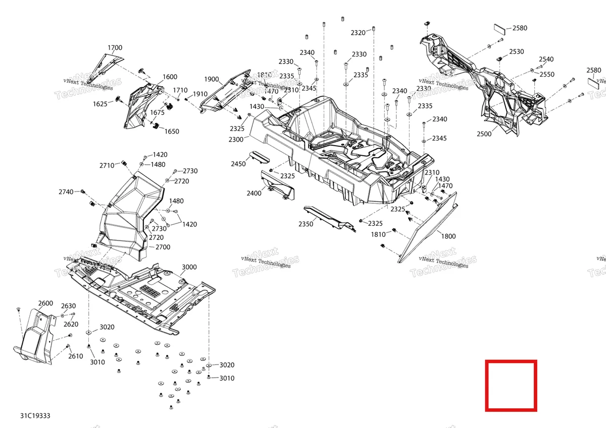 Деталь 715006150 на схеме узла 2019 Can-Am MAVERICK SPORT 1000R - DPS - T1B SERIES Body - 1000R - Red - Rear Section