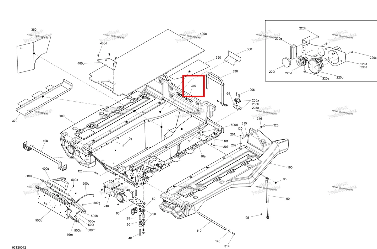 Деталь 715006274 на схеме узла 2021 Can-Am Outlander MAX 6X6 - 650 EFI - DPS Cargo - Kit Platform