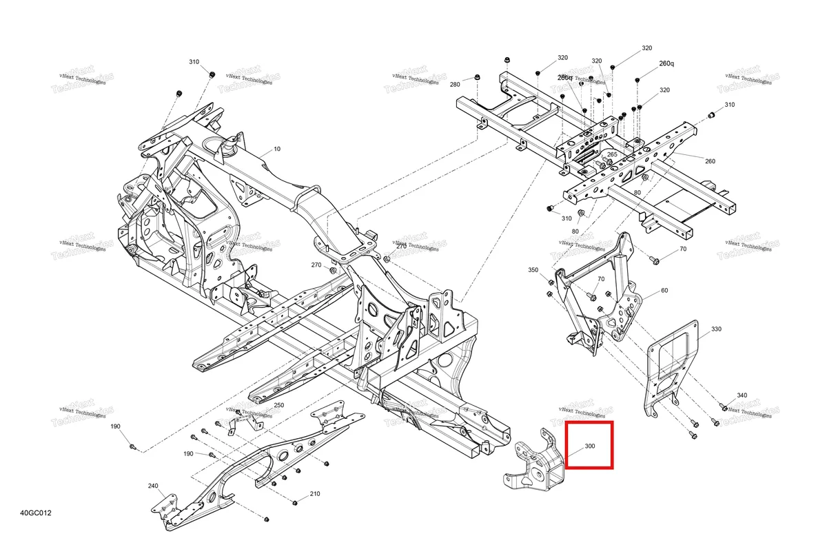 Деталь 715006468 на схеме узла 2023 Can-Am Outlander MAX 6X6 - 450 EFI - DPS Frame - System
