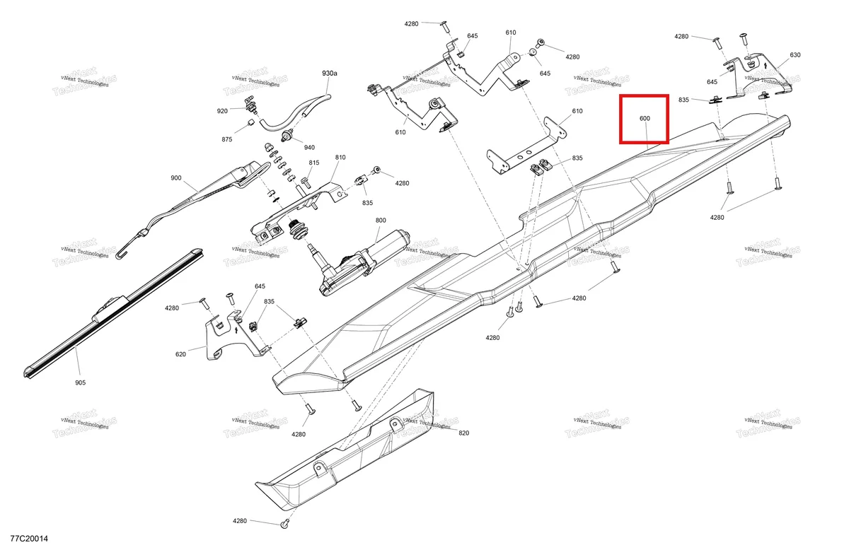 Деталь 715006524 на схеме узла 2020 Can-Am Defender HD10 - CAB Cab - Upper Console