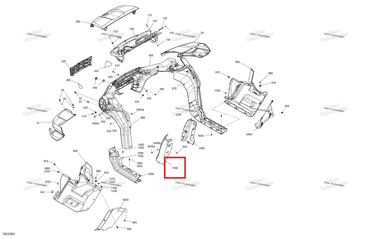 Деталь 715006542 на схеме узла 2023 Can-Am Traxter HD9 - DPS - CE Body - System