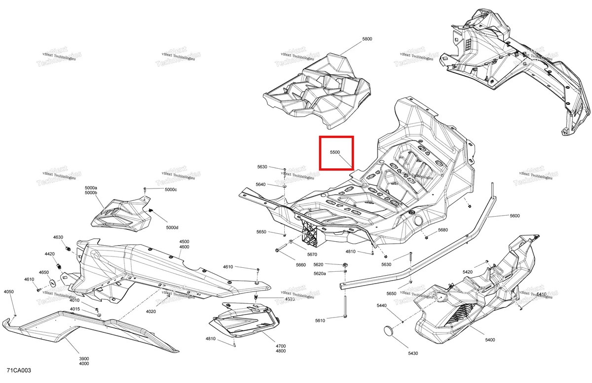 Деталь 715006590 на схеме узла 2021 Can-Am Maverick Turbo - XMR Body - Rear Section