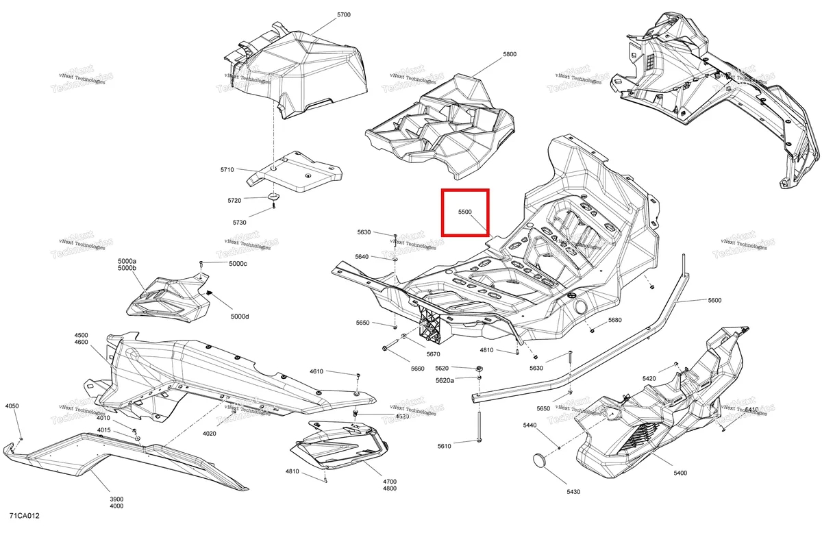 Деталь 715006592 на схеме узла 2021 Can-Am Maverick MAX Turbo - DS Body - Rear Section