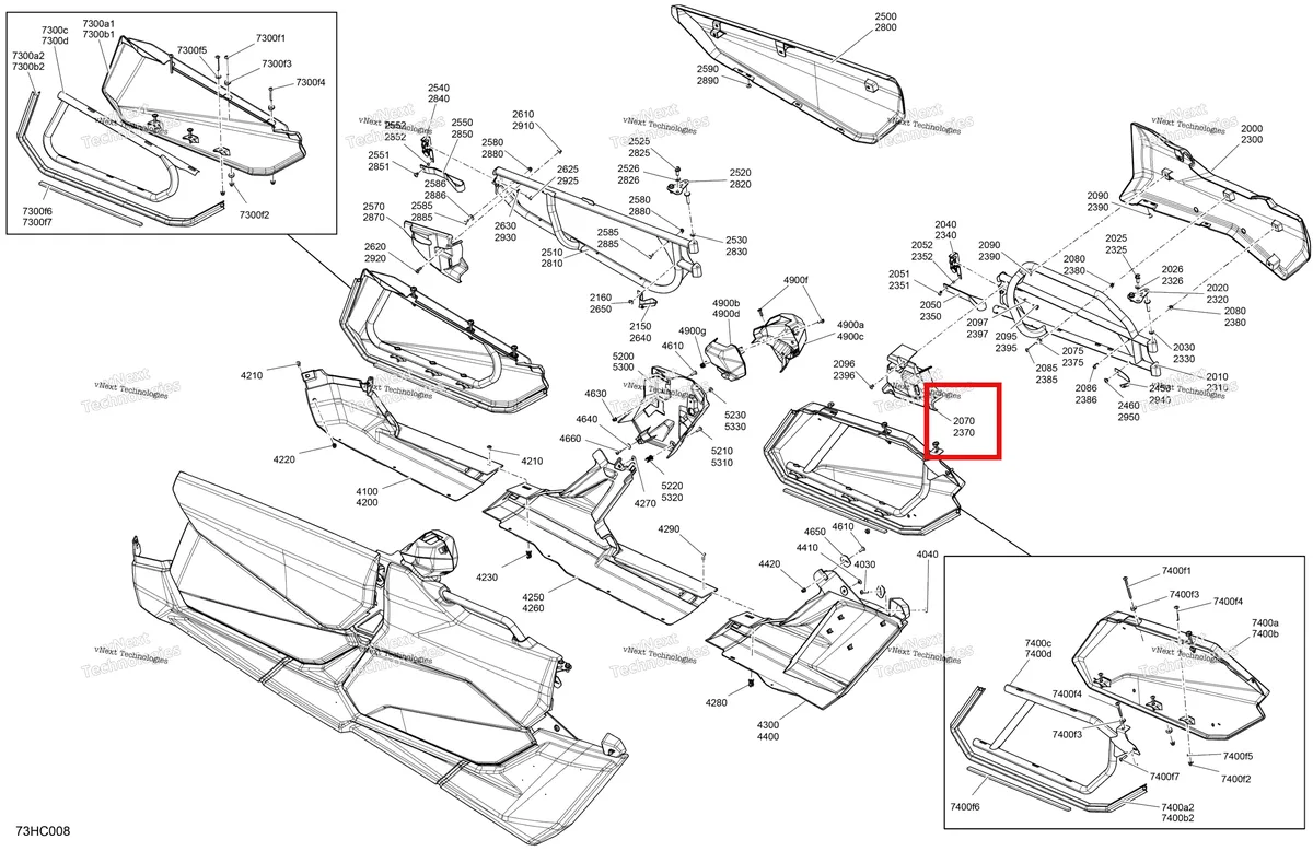 Деталь 715006612 на схеме узла 2023 Can-Am Maverick MAX Turbo RR - XMR Body - Doors