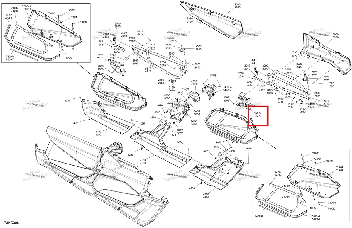Деталь 715006613 на схеме узла 2023 Can-Am Maverick MAX Turbo RR - XMR Body - Doors