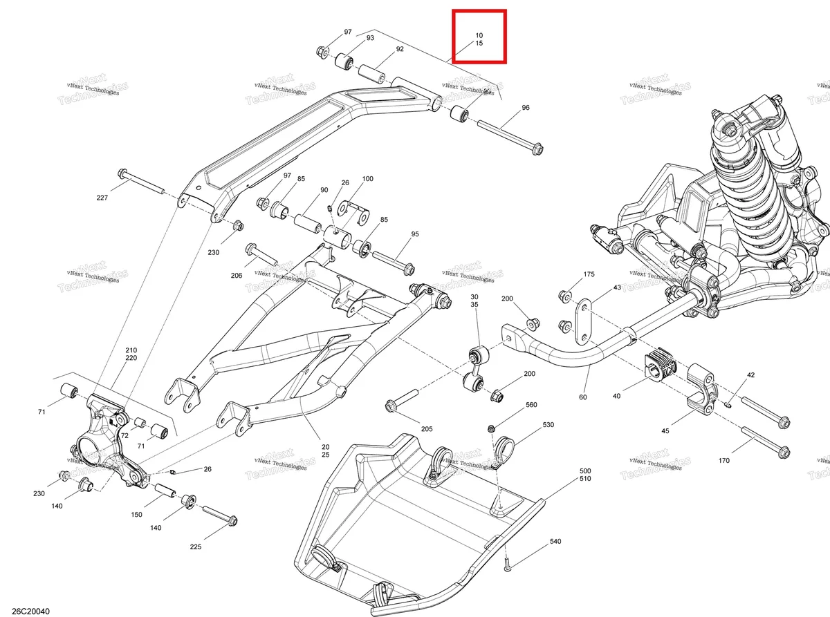 Деталь 715006618 на схеме узла 2020 Can-Am Maverick Sport 1000R - XRC Rear Suspension