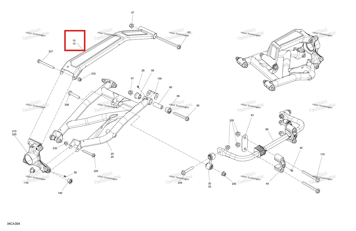 Деталь 715006620 на схеме узла 2021 Can-Am Maverick Sport 1000R - XMR Suspension - Rear - Built Before January 17Th 2021