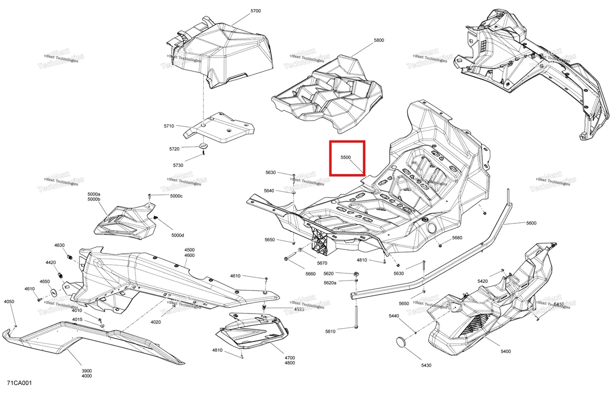 Деталь 715006646 на схеме узла 2021 Can-Am Maverick Turbo RR - XRS - CE Body - Rear Section