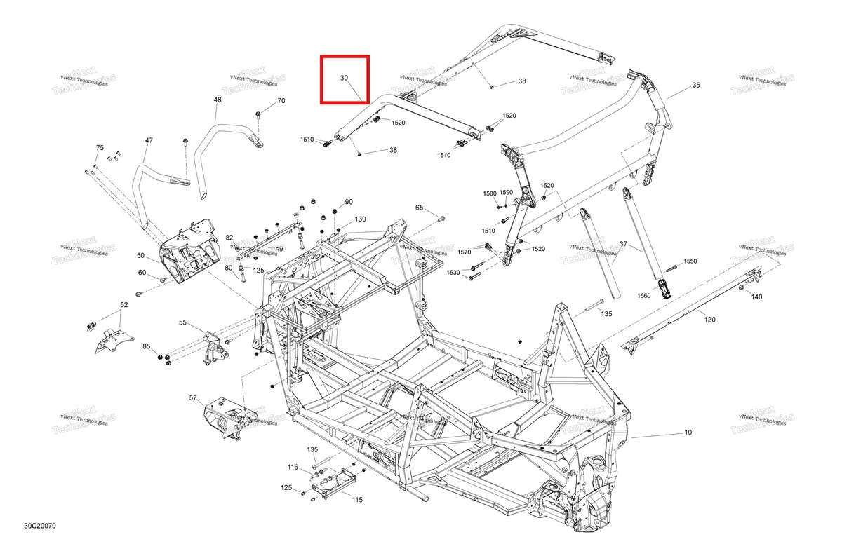 Деталь 715006752 на схеме узла 2020 Can-Am Maverick Sport 1000R - XMR Frame